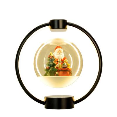 Magnetic Levitation Santa Claus Desk Lamp Floating 360° Rotating LED Light Magnetic Levitation Decoration Unique Christmas Gift