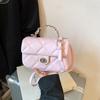 Solid Color Handheld Square Single Shoulder Crossbody Bag Women Fashion Gift