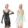 1920V Collar Tassel Guest Dresses European and American Retro Gatsby Clothes Latin Dance Ball Sequins Beads Dress