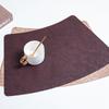 Anti Slip Placemats PU Leather Coaster New Table Protective Pads  Hotel