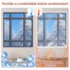 Window Insulation Film Indoor Windproof Winter Warm Window Transparent EVA Winterizing Dustproof Kit DIY Installation