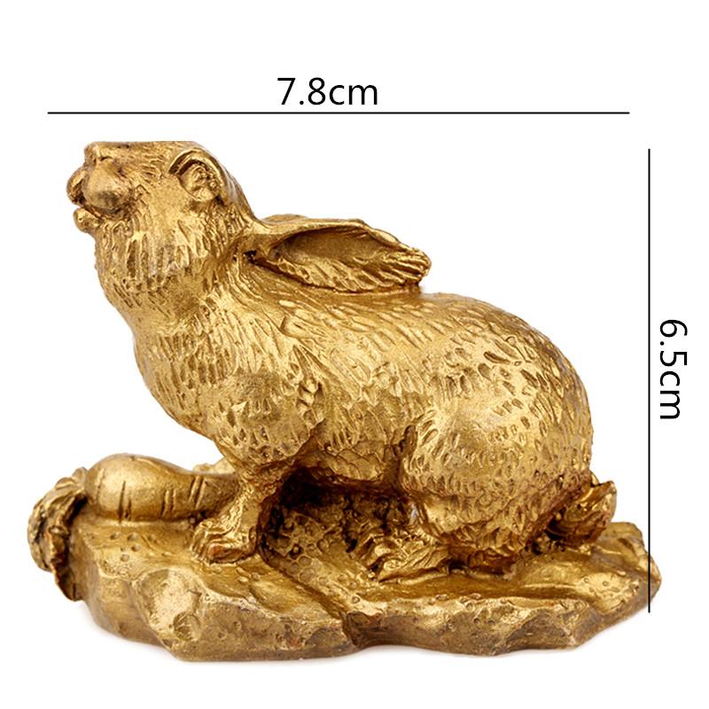 Kreative Retro Messing Tierkreiszeichen Simulation Tier Goldene Kleine Skulptur Handwerk Dekoration Chinesische Moderne Heimdekoration