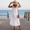 Women's  Casual Loose Linen-Cotton Sleeveless Dress