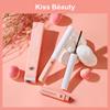 KISS BEAUTY Fine Mascara Naturally Does Not Bloom, Waterproof Fine Brush Head Mascara Curls and Thick