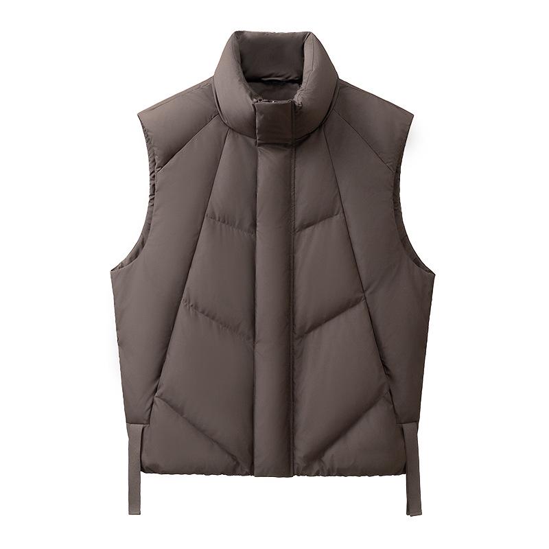 Stehkragen Herren Winter Daunenweste - Verdickt Trendig Koreanischer Stil Oberbekleidung