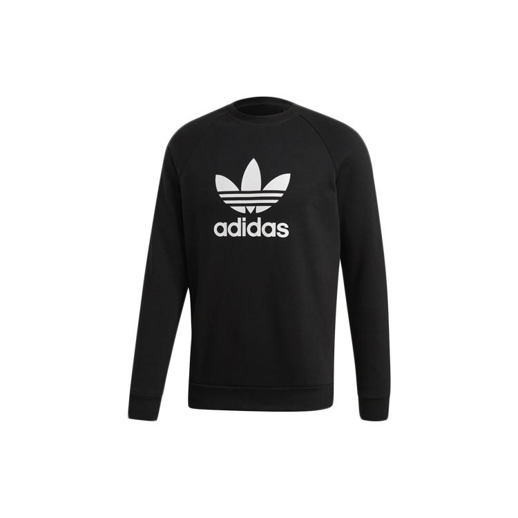 adidas originals Trf Flc Crew Sports Pullover Black Men s EH6513 S