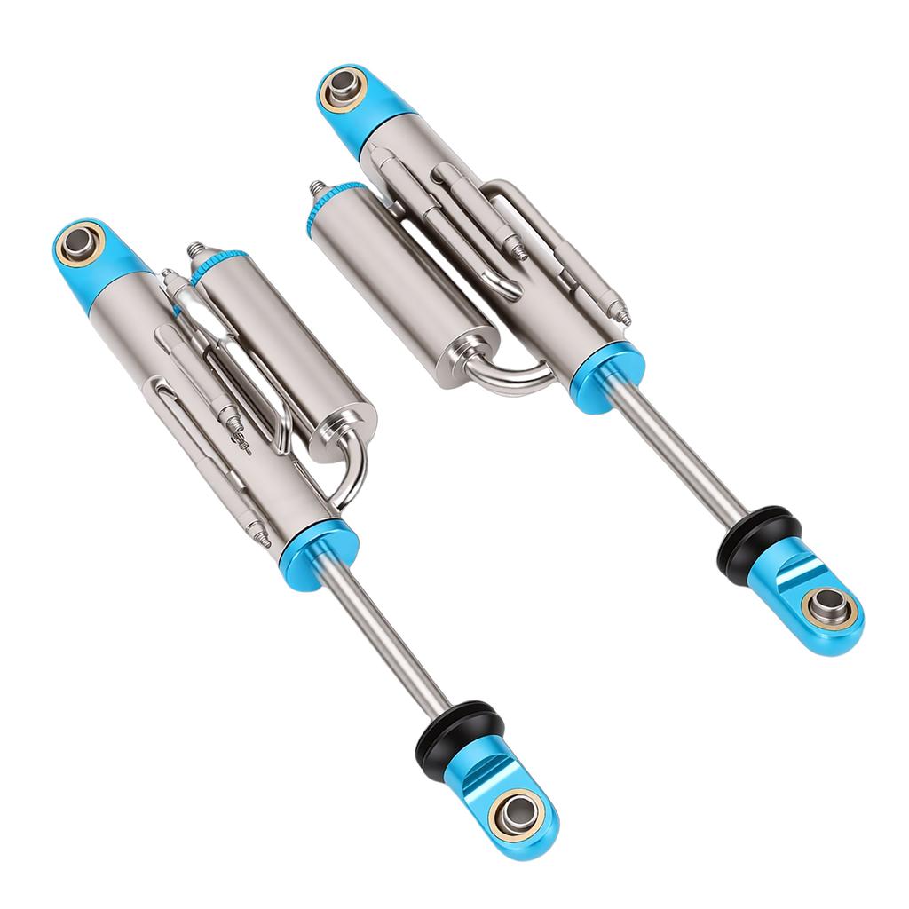 2pcs RC Car Shocks Fit for Axial 90046 1 10 RC Crawler Negative Pressure Piggyback Shock Absorber with Internal Spring