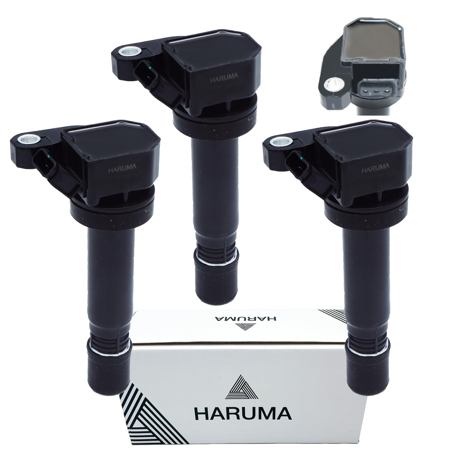 

Set of 3 Ignition Coils for Genuine Part Numbers Compatible with Move Tanto Mira Terios Kid Atrai Made by Inspected in Japan of 3 3-Pin Daihatsu,