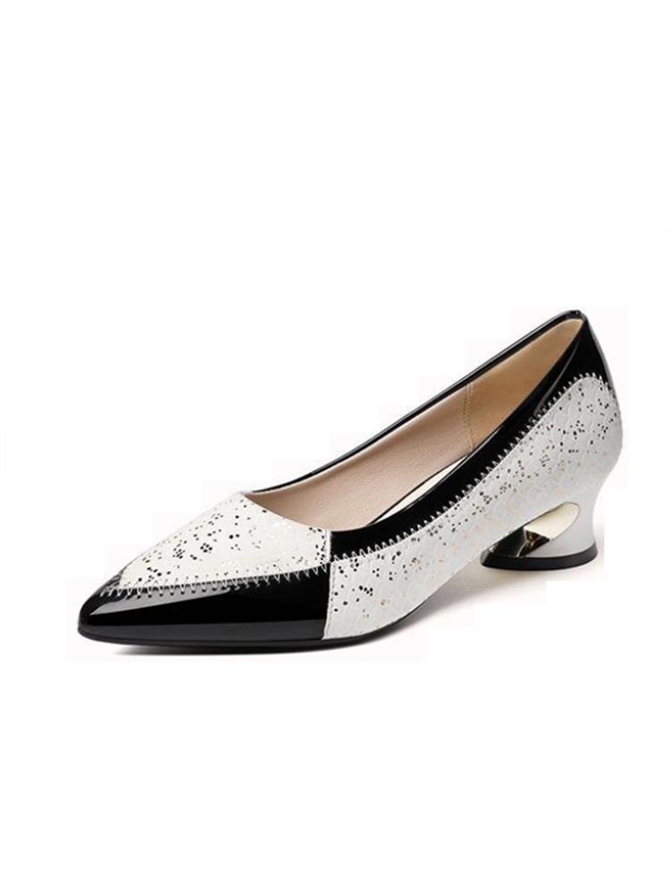 Sapatos Femininas Women Fashion Black & White High Quality Spring & Summer Shoes Lady Sexy Party Night Club Pumps A53