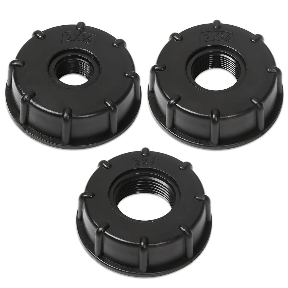 Portable 1/2" 3/4" 1" Adaptor Connector Threaded Cap Coarse IBC Tank Fittings