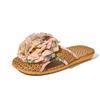 Womens Summer Slippers Sandal Fashion Linen Flip Flops Comfortable Casual Beach Shoes