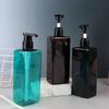 500ml Body Lotion Square Bottle PET Plastic Shower Gel Shampoo Press Pump Bottles Durable Refillable Containers For Liquid Soap