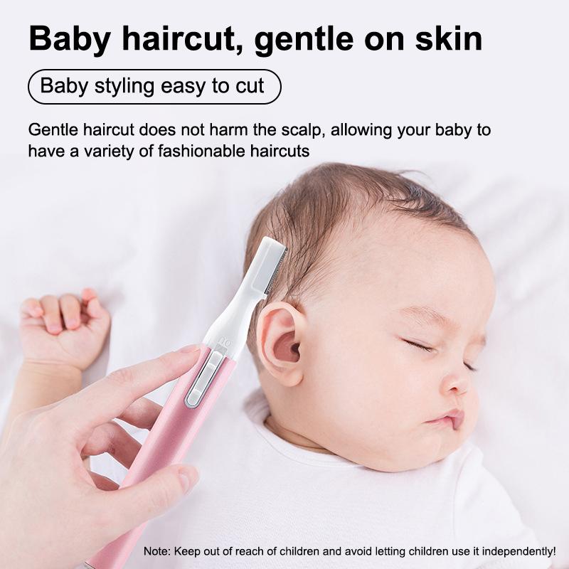 Portable Electric Automatic Eyebrow Trimming Tool Mini Shaver Facial Hair Shaver Nose Hair Brush Scraper For Nose Ears Body