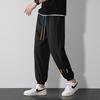 Spring Autumn Elastic Waist Loose Casual Sweatpants Male Harajuku Y2K Japanese Style Fashion All-match Sporty Pants Men Trousers