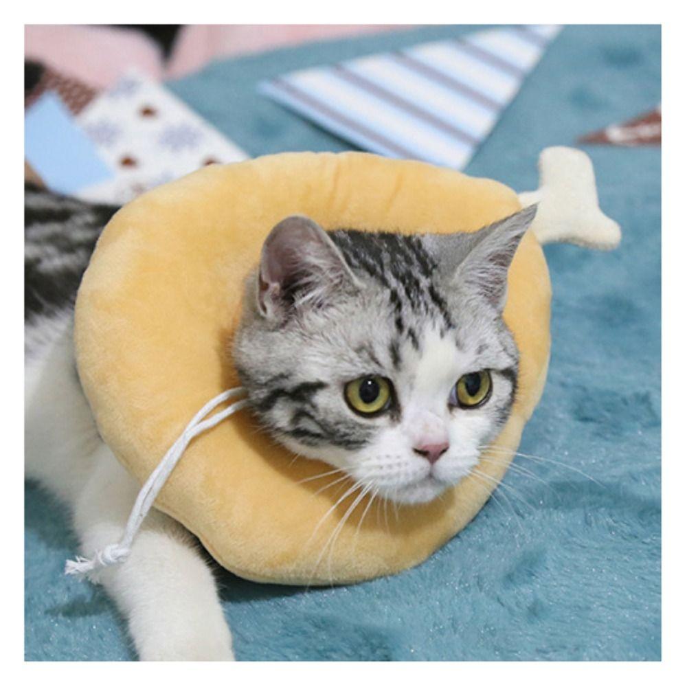 Süßes Sonnenblumen Halsband Für Katzen – Weicher Donut-Kragen, Verstellbar, Anti-Lecken