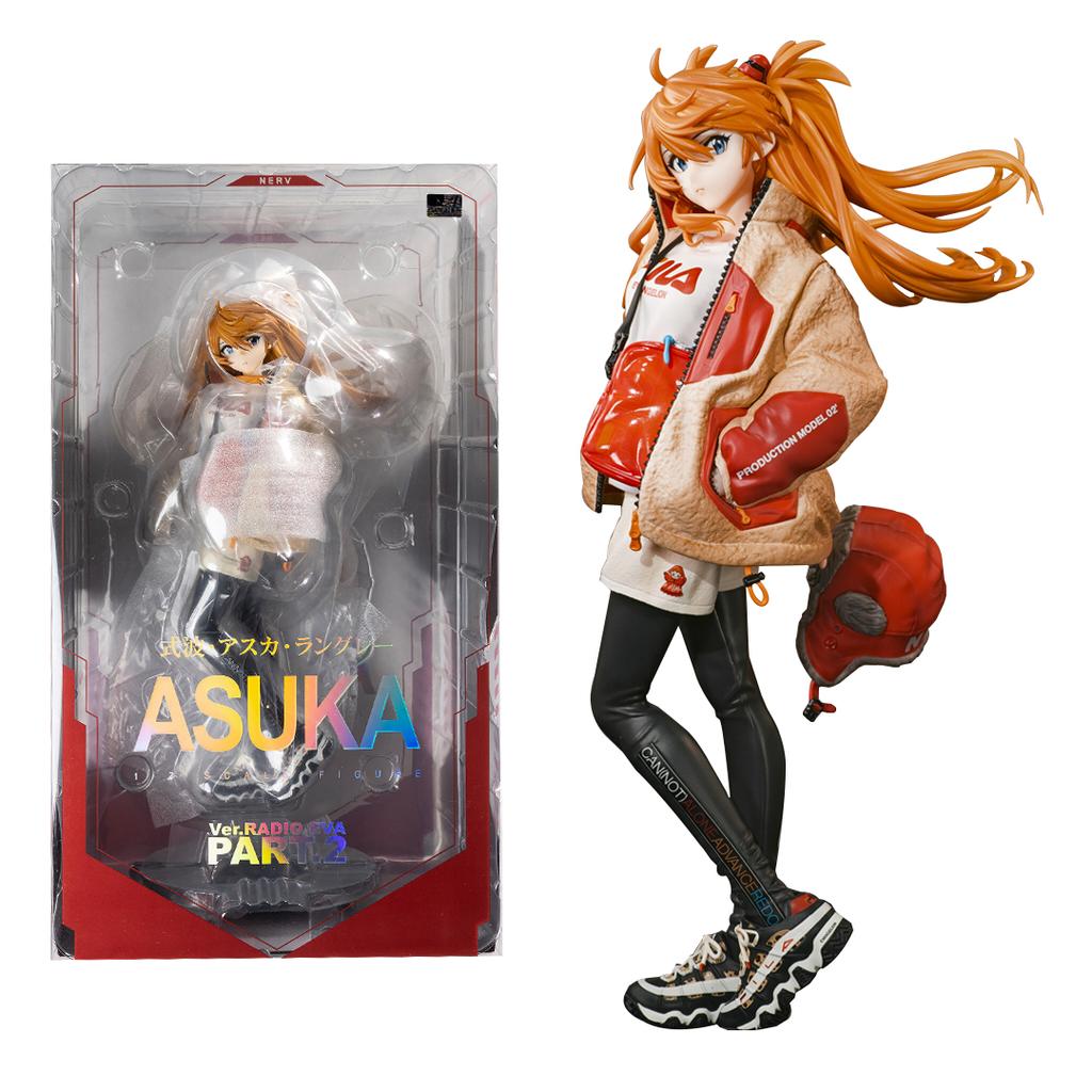 23CM EVA Anime Figur Asuka Langley Soryu Tide Marke Kostüm Verkleidungsmodell Spielzeug Geschenk Sammlung PVC Evangelion Action Figur
