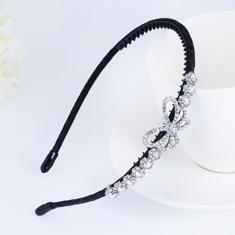 EASYA Neue Einfache Handgemachte Schmetterling Schleife Stirnbänder Frauen Mädchen Mode Strass Kristall Blume Haarschmuck Schmuck
