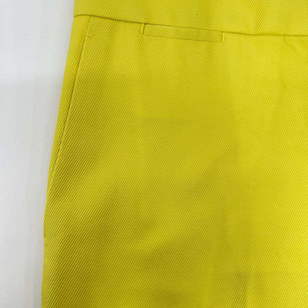 DRAWER Yellow Cotton Twill Slim Pants Bottoms 38 yellowUsed
