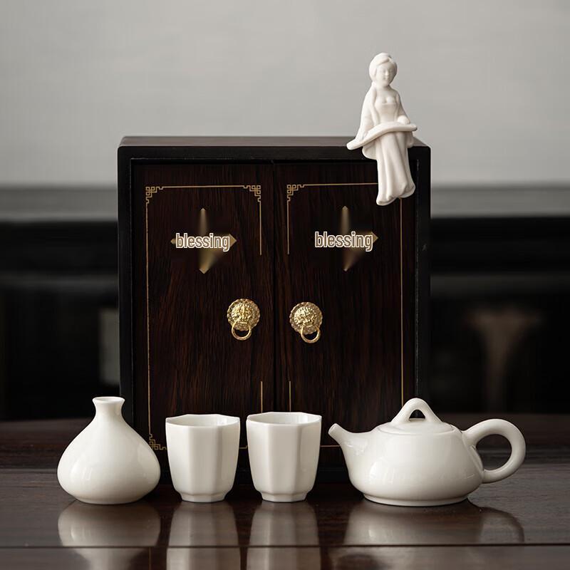 

Suet Jade Porcelain Kung Fu Tea Set