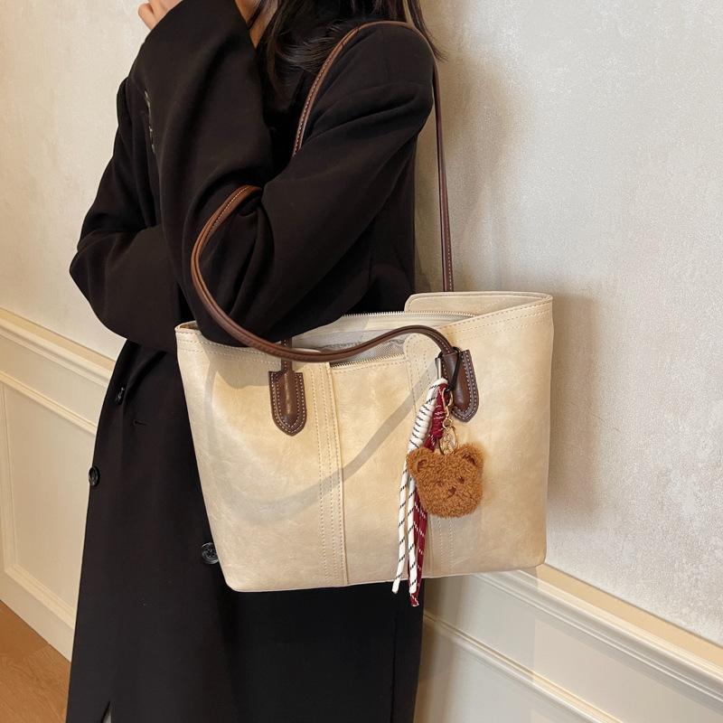 

Повседневная рабочая сумка для поездок на работу женская 2025 новая осень и зима универсальная простая сумка большая вместимость на плечо сумка-тоут 36*10*25