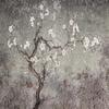 Retro Photo Wallpaper Plum Blossom Mural Hand Painted Flowers Birds Wall Murals Living Room Study Fresco