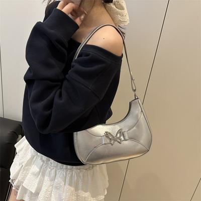 Premium einfarbige Schmetterling schöne Damen Schulter Achseltasche Sommer Neu Vielseitig Mode Einfach