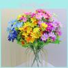 Small Chrysanthemum Fake Flower 28 Head Silk Daisy For Wedding Decorations And Photography Props