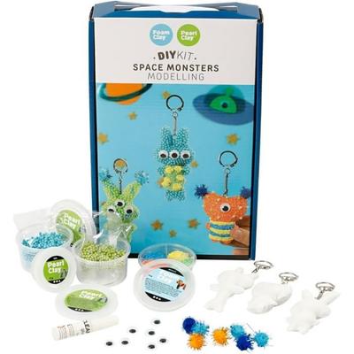 Kit de actividad para niños - Foam Clay - Extraterrestre - Multicolor - 3 años - Colgantes llavero