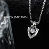 Special Edition Necklace Dancing Stone COAT OF ARMS Silver 925 Crest Shield [Cross Emotion] (Length 50cm) Men's