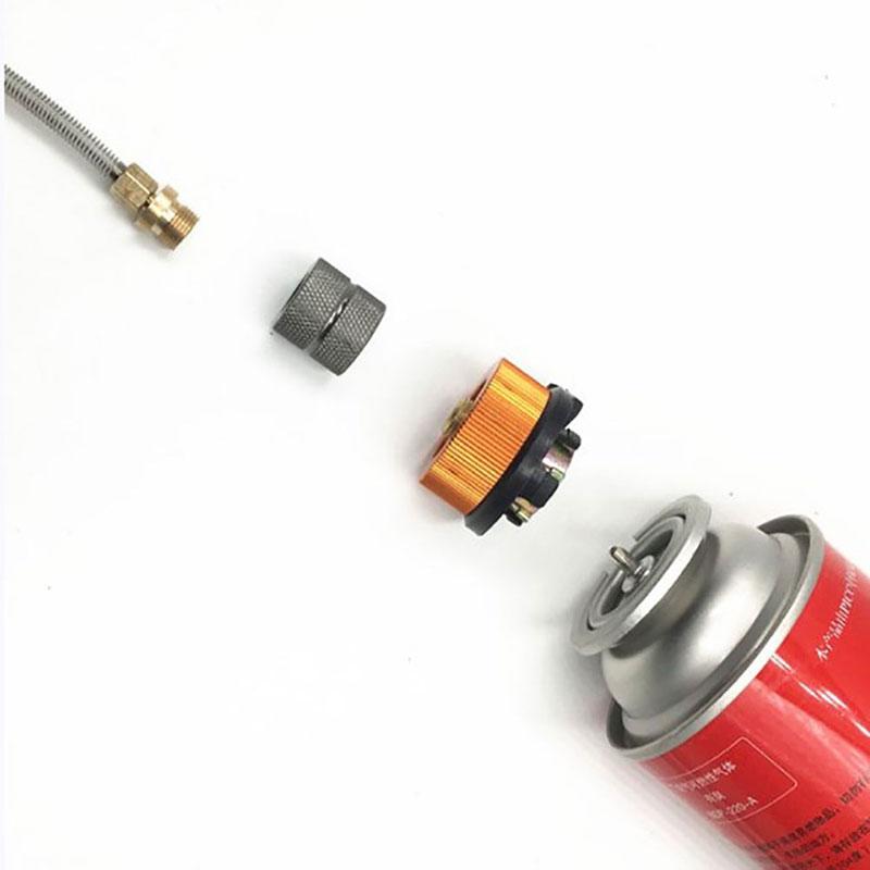 Adaptor de reumplere cu gaz pentru aragaz cu butan, cartuș, duză de gaz, sticlă, conector pentru supapă