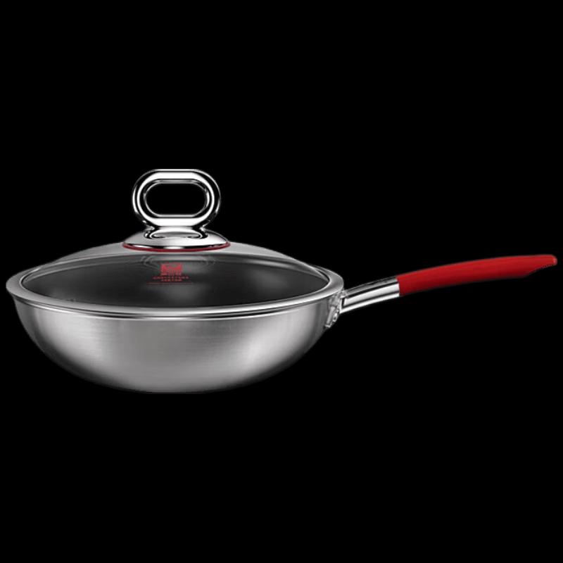 KOBACH True Titanium 0-Coating 316L Stainless Steel Wok