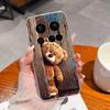 For Xiaomi Mi 12 10 11 15 Ultra 15T Phone Case Cute Ragdoll Bear Patterns Transparent Slim TPU Anti Slip Protective Soft Back Cover For Xiaomi Housing