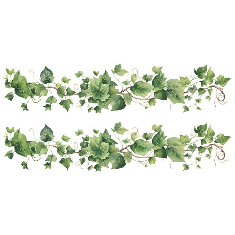 Self-Adhesive Fresh Leaves Wall Sticker for Living Room, Bedroom, or Dorm Decor