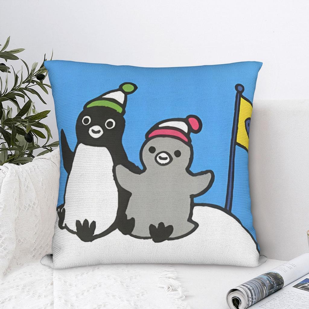 Pillow Cover Little Cartoon Pingu Morden Pillow Case For Sofa Bedroom Home Decor Pillowcases