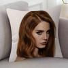 Singer Lana Del Rey Cute Cartoon Twodimensional Pillowcase Bedroom Sofa Cushion Cover Nap Pillow Cover