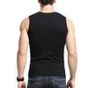 Vest Men's Solid Colour Sleeveless Round Neck Vest Slimming Bodybuilding Vest Undershirt