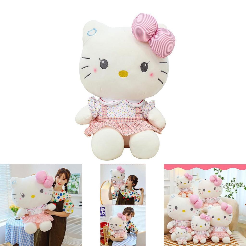 Cute Kt Cat Plush Toy Soft Stuffed Animal Doll Wholesale Gift For Birthdays