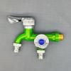 Robinet de apă cu dublă ieșire cu control dublu, interfață universală de 1/2 inch, robinet din plastic, acasă, baie, furtun, conector rapid pentru irigare