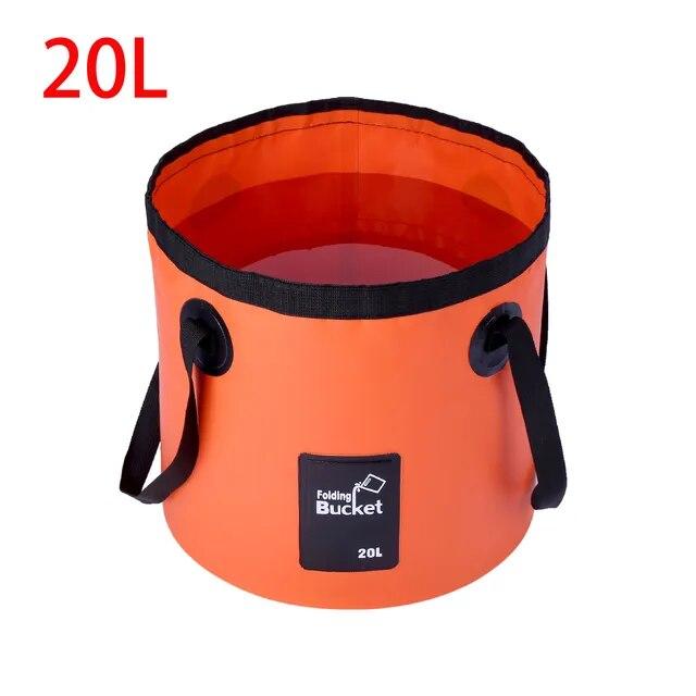 Foldable Multifunction Bucket Waterproof Outdoor Travel Water Storage Carrier Bag Fishing Portable Water Bucket