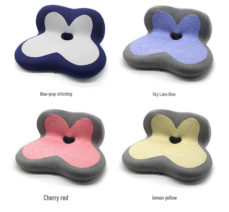 Memory Foam Petal Seat Cushion & Back Support Combo for Office, Car, Student Chairs