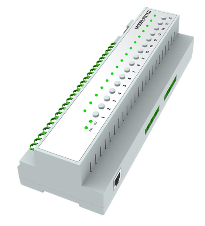 Zigbee Tuya 16-Way Load Switch & 3-Way Curtain Motor Smart Control Module Silver ZigBee 16-way RCU Internal Antenna