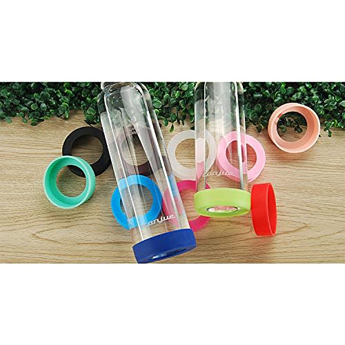 Panda Family Water Bottle Bottom Covers, Silicone, Set of 2, Bottle Bottom Caps, Scratch-Resistant, Non-Slip, Soundproof, Compatible with Thermos, Zoj