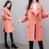 Hepburn Style Wool Coat for Petite Women - New 2025 Mid-Length Korean Over-the-Knee Outerwear for Autumn/Winter