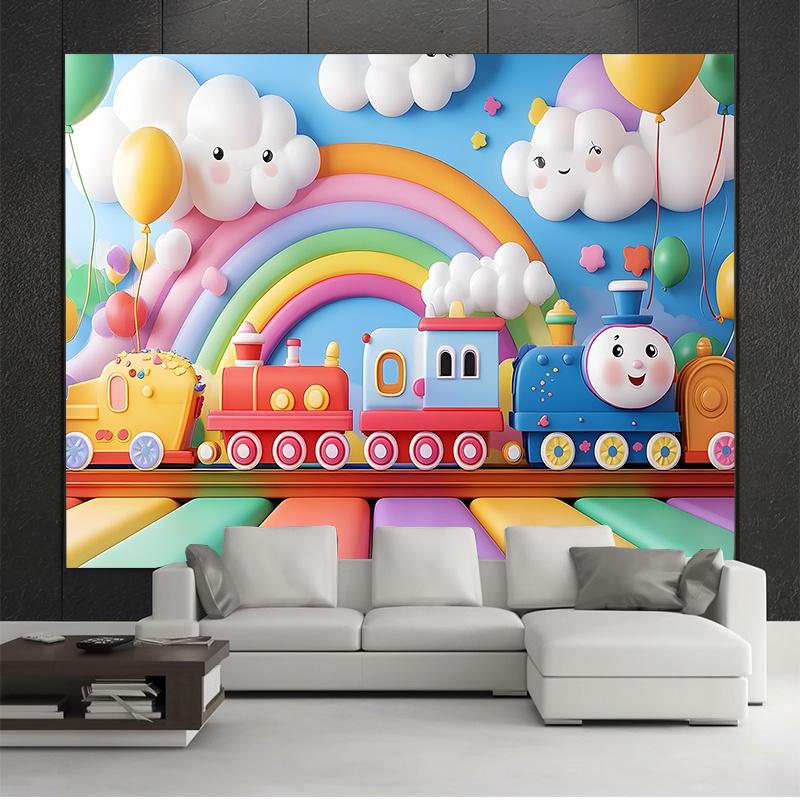 Birthday Party Backdrop Polyester Banner Photo Booth Decoration 105