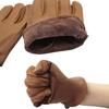 1 Pair Brown Color Work Gloves Premium Cowhide Leather Gloves Riding Gloves  Outdoor Biker