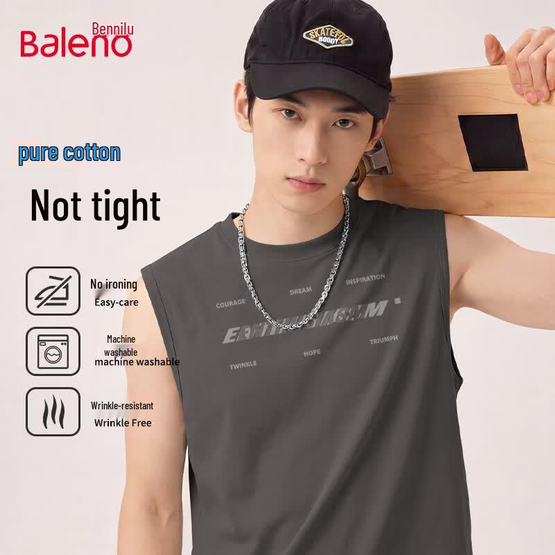 

Baleno Men s Pure Cotton Sleeveless Vest 4XL