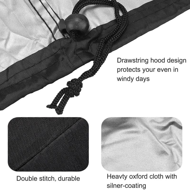 BBQ Grill Barbeque Cover Anti-Dust Waterproof Heavy Duty Charbroil BBQ Cover Outdoor Rain Protective Barbecue Cover