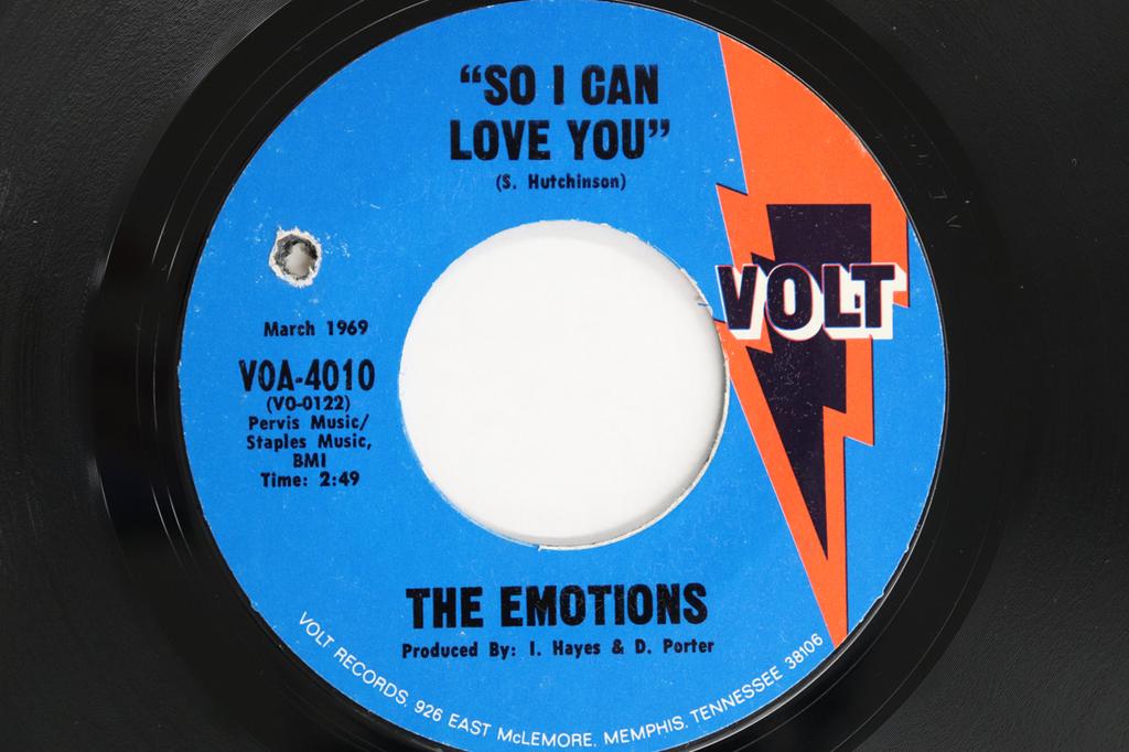 7inch Record EMOTIONS - So I Can Love You / Got To Be The M VOA4010 VOLT 1969 US Soul/Funk Used