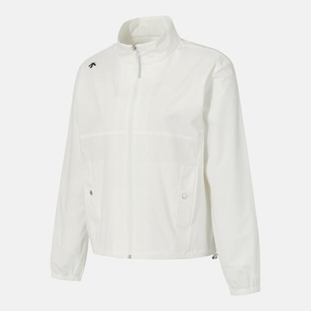 Descente Women'S Lined Woven Jacket Ivory Sr122Pwt11