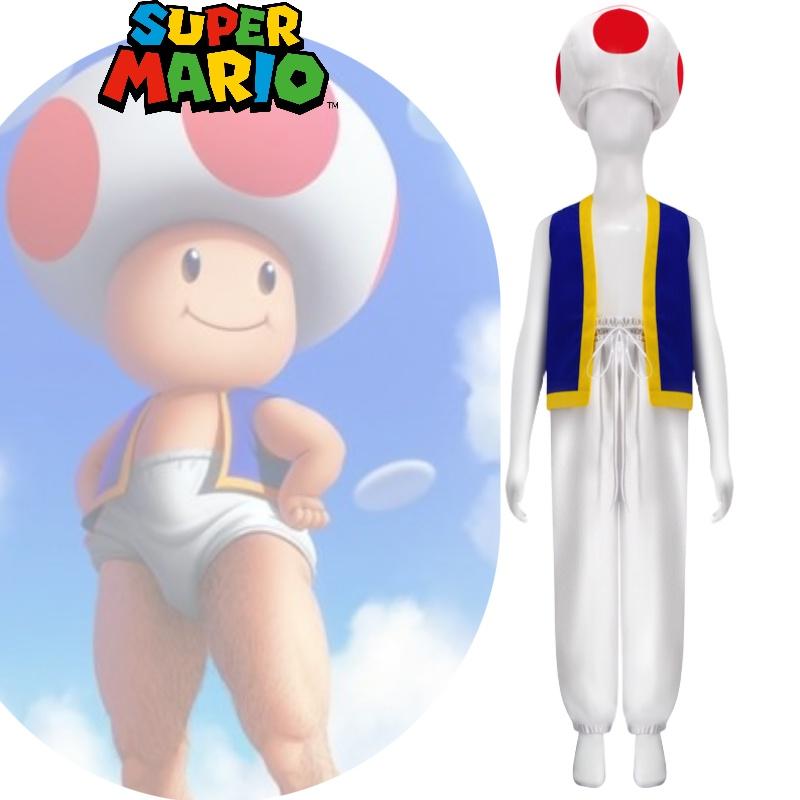 Kostium Cosplay Mario Brothers Na Halloween Materiał Poliestrowy Motyw Mario XS-XXXL